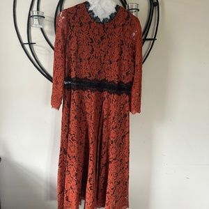 Haokeke Burnt Orange dress